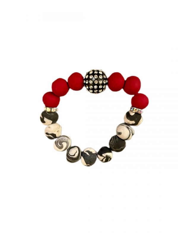 color block red = black with bauble