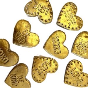 Hearts of Gold Paperweights