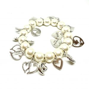 Palm Beach Charm Bracelet with heart charms