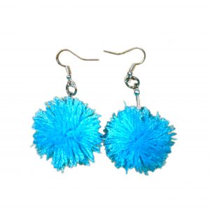 Pom Pom earrings in a variety of colors