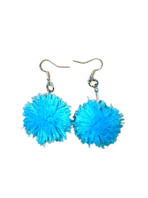 Pom Pom earrings in a variety of colors