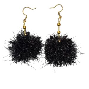 Sparkly Pom Pom Earrings